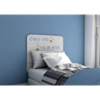 Cabezal Infantil Blanco con serigrafia Artist. 110x90cm
